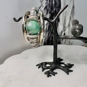 PEARL ALLOY BANGLE BRACELET